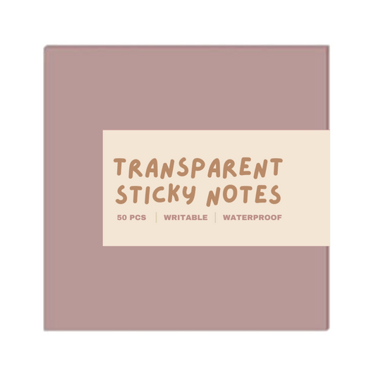 Transparent Sticky Notes - MAUVE