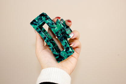 Maye Hair Claw in Emerald