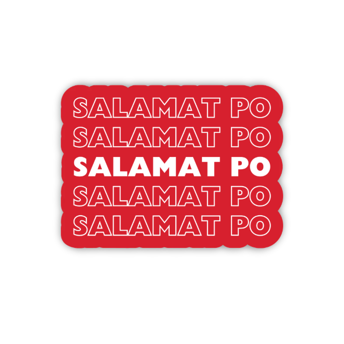 Salamat Po Vinyl Sticker
