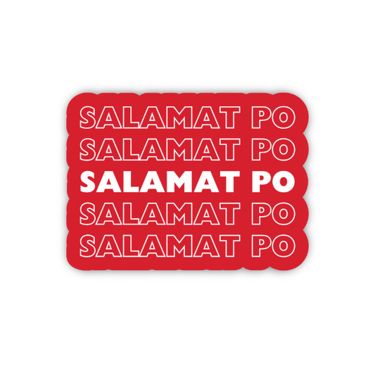 Salamat Po Vinyl Sticker
