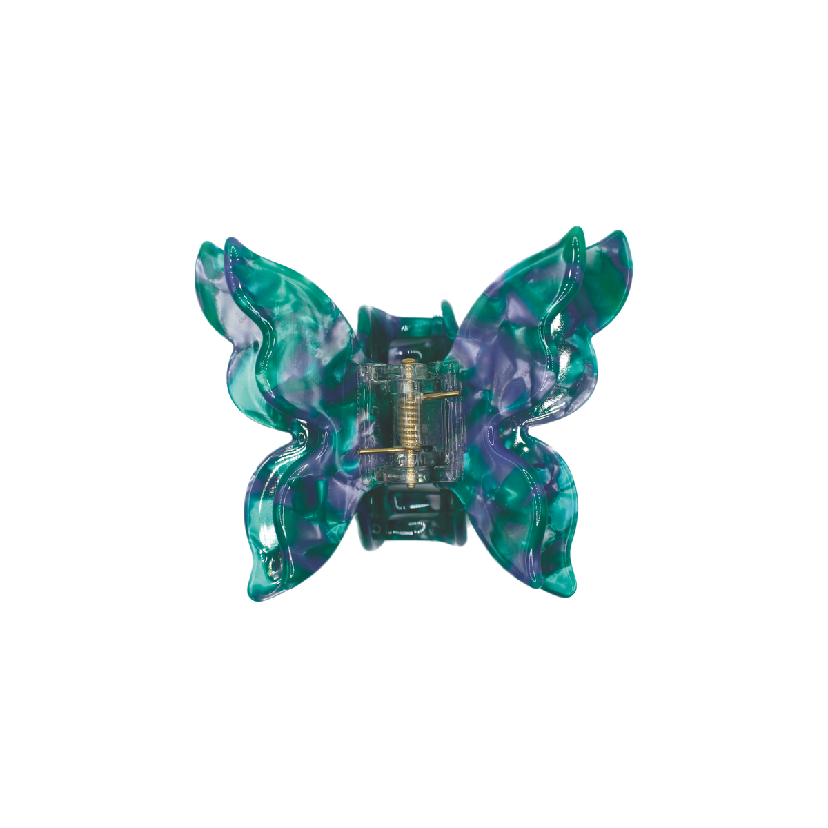 Mini Butterfly Hair Claw in Emerald