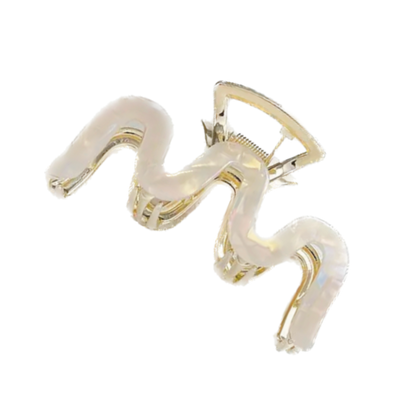 River Hair Claw in Iris