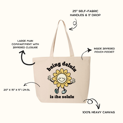 Delulu is the Solulu Tote Bag