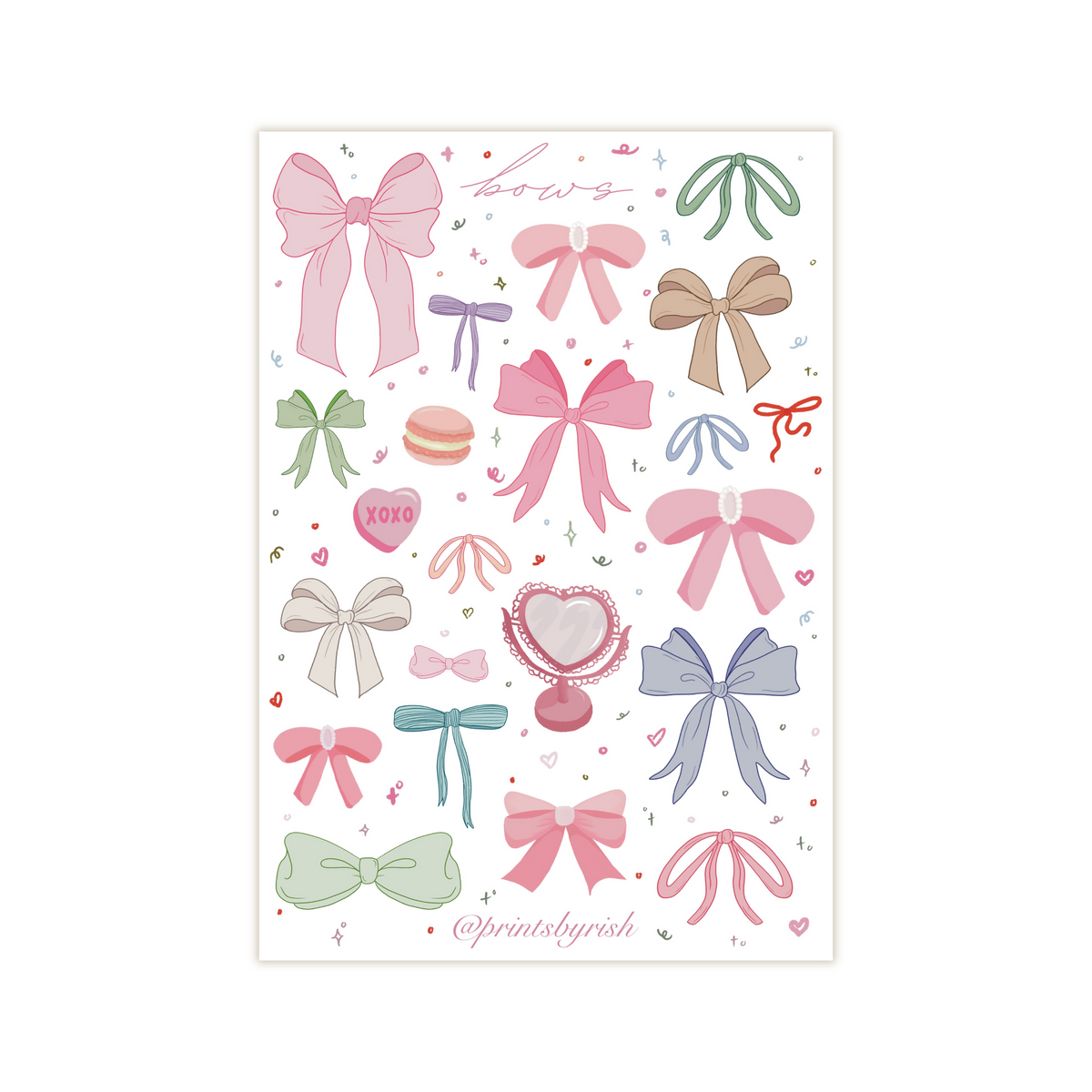 Bows Sticker Sheet