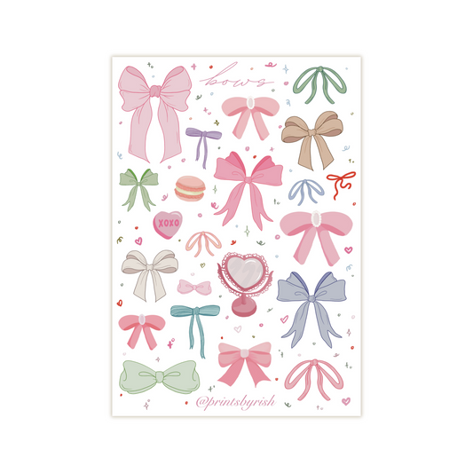 Bows Sticker Sheet