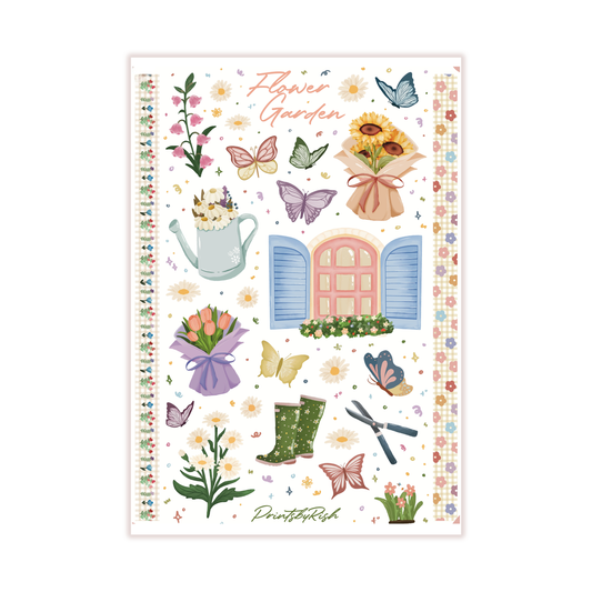 Flower Garden Sticker Sheet