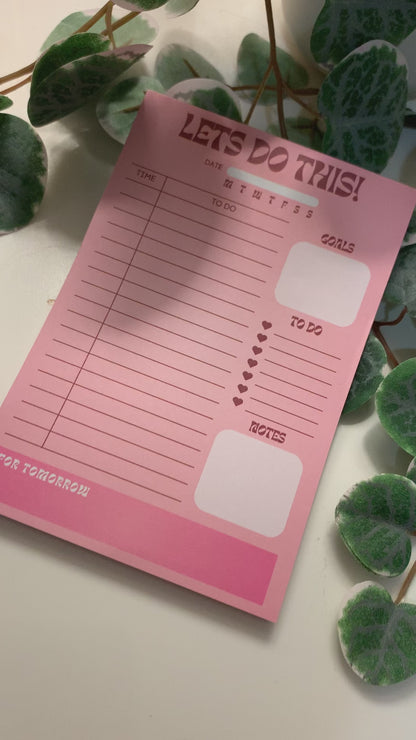 YOU GOT THIS Daily Planner Notepad