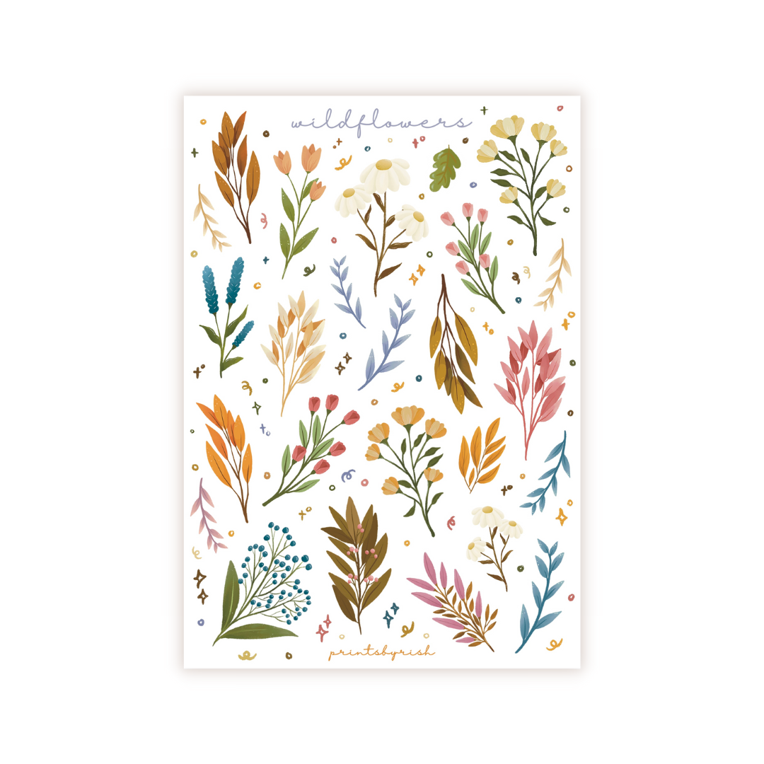 Wildflowers Sticker Sheet