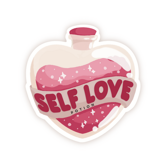 Self Love Potion Die Cut Sticker