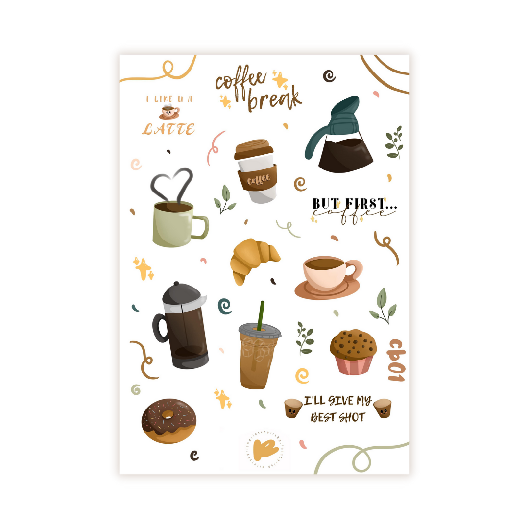 Coffee Break Sticker Sheet