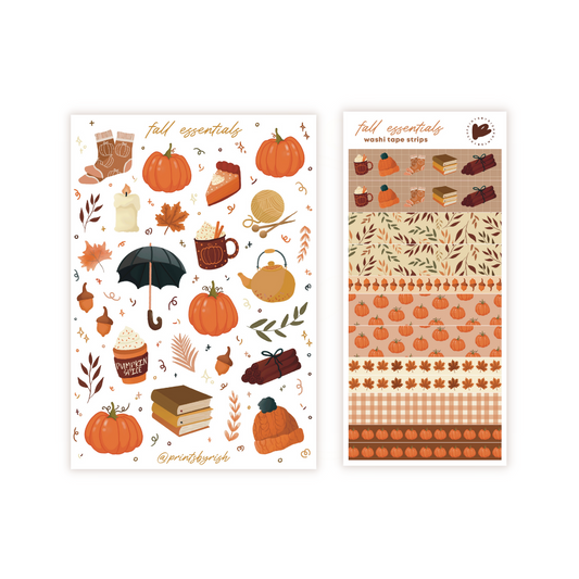 Fall Essentials Sticker Sheets