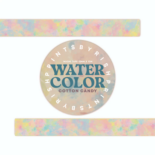 Watercolor COTTON CANDY Washi Tape
