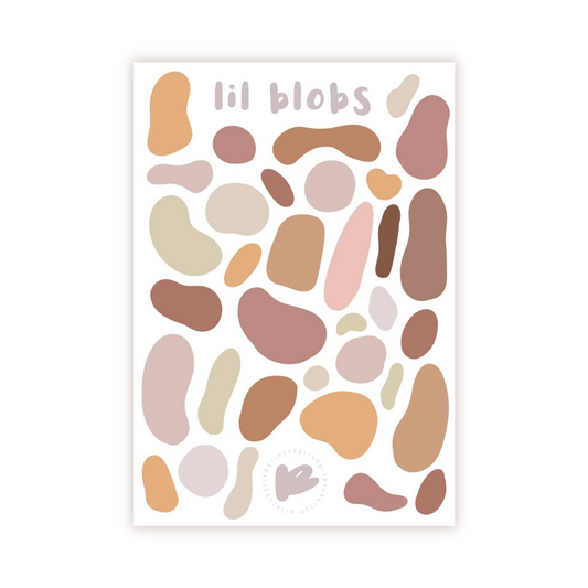 Lil' Blobs Sticker Sheet - NEUTRALS