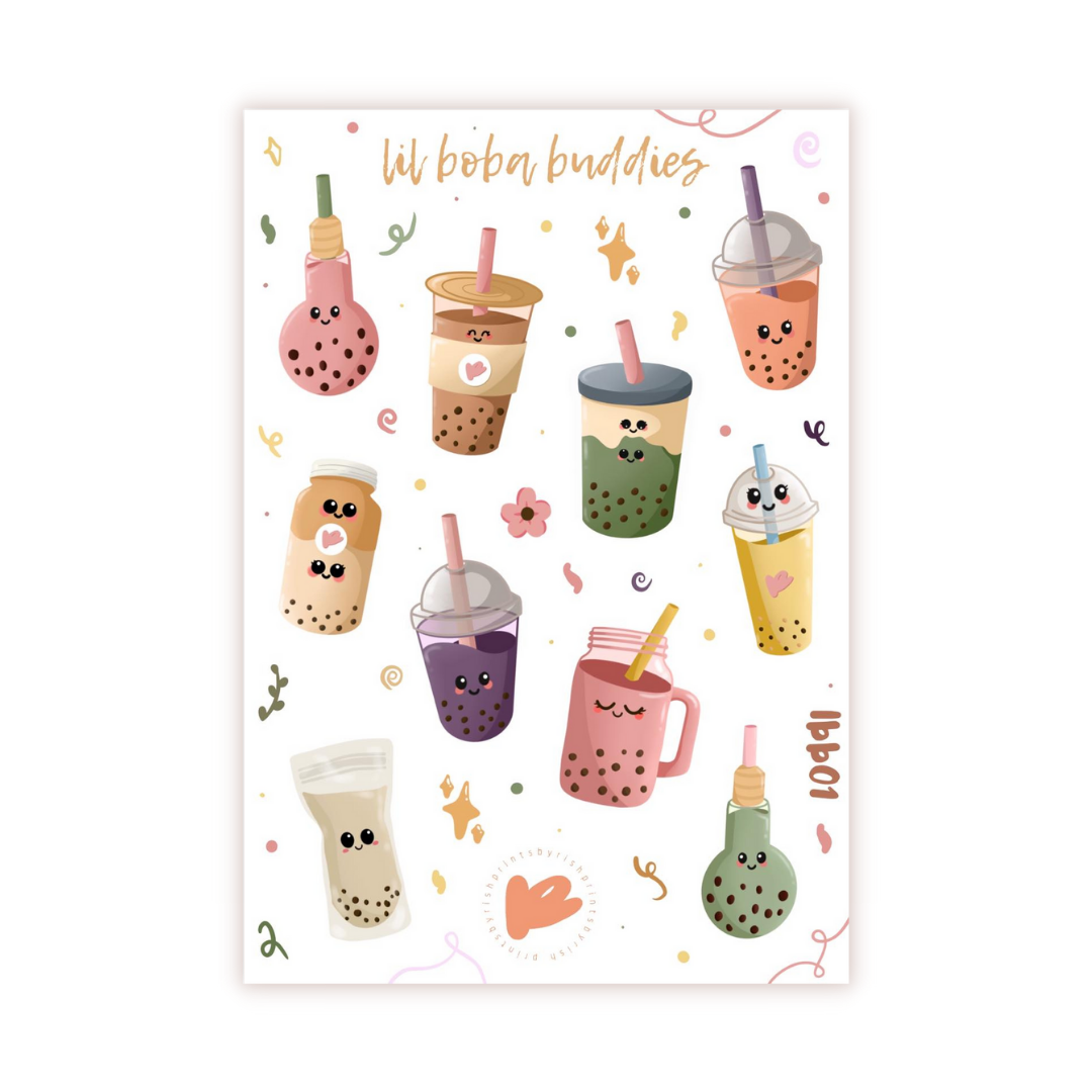 Lil' Boba Buddies Sticker Sheet