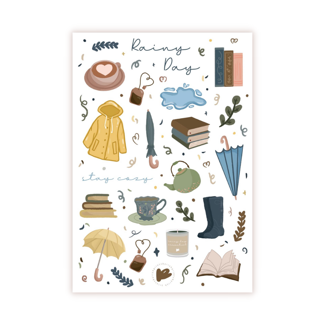 Rainy Days Sticker Sheet