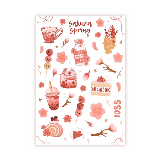 Sakura Spring Sticker Sheet