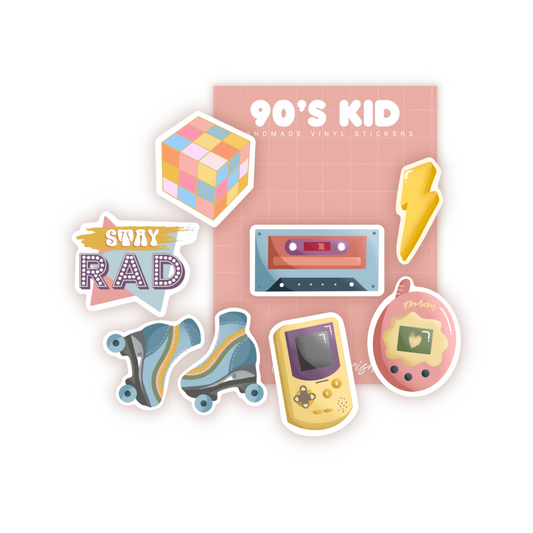 90's Kid Sticker Pack