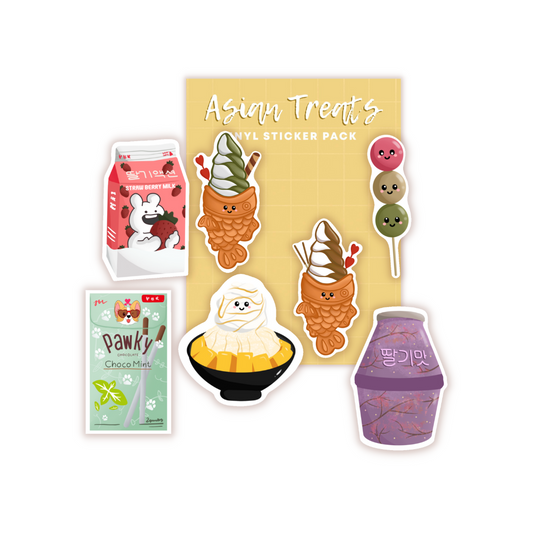 Asian Treats Desserts Sticker Pack