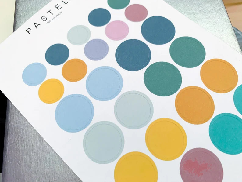 Dots Sticker Sheet - PASTELS