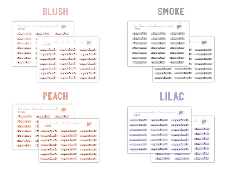 To Do Sticker Sheet