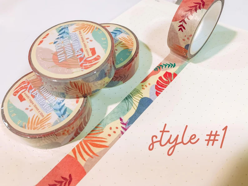 Minimal Modern Abstract Washi Tape - Style 1
