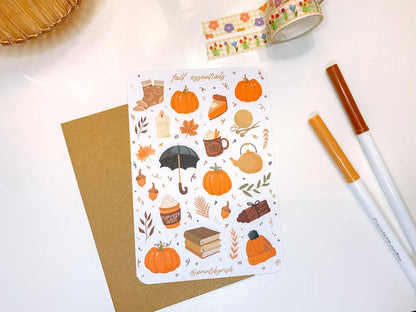 Fall Essentials Sticker Sheets