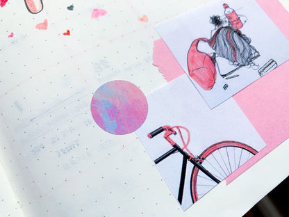 Watercolor Dots Sticker Sheet