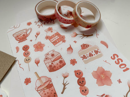 Sakura Spring Sticker Sheet