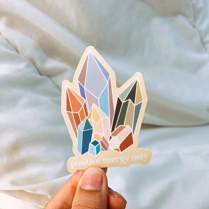 Crystal Positive Energy Only Die Cut Sticker