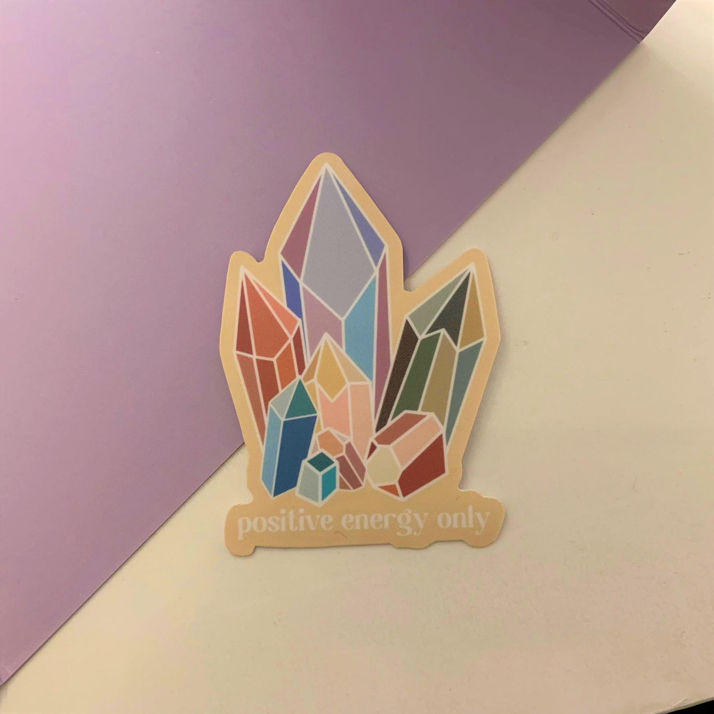 Crystal Positive Energy Only Die Cut Sticker