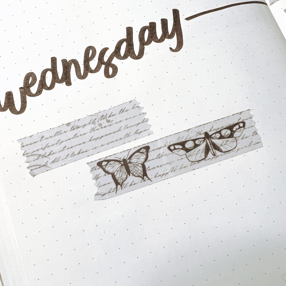 Letters & Butterflies Washi Tape