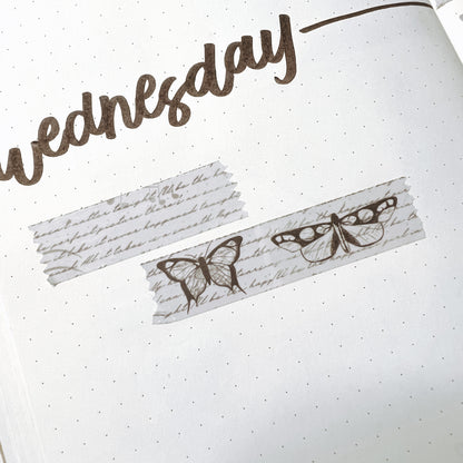 Letters & Butterflies Washi Tape