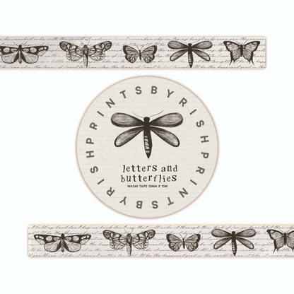 Letters & Butterflies Washi Tape