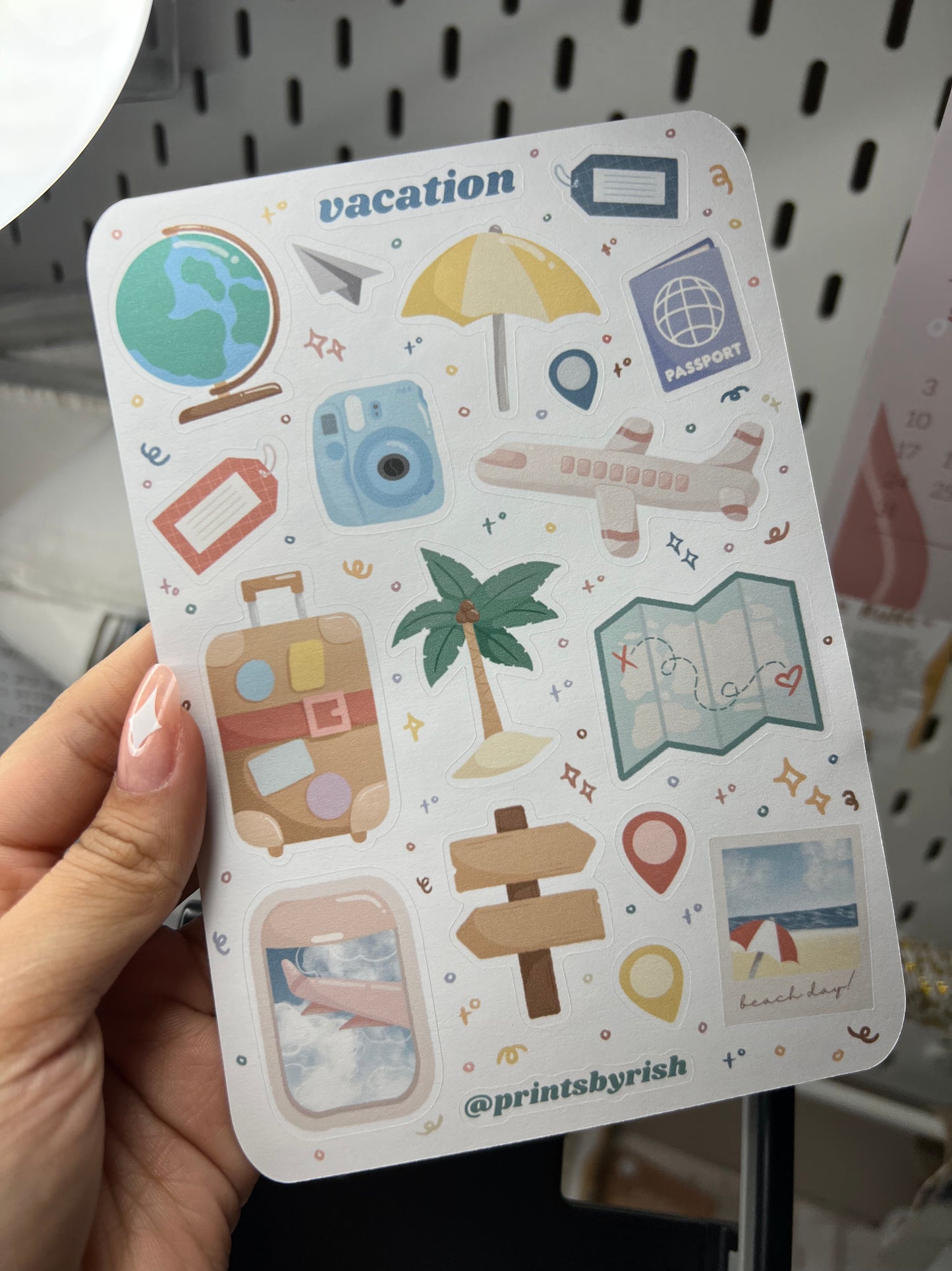 Vacation Sticker Sheet