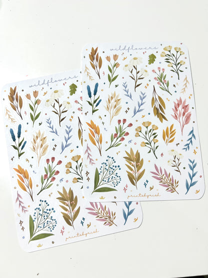 Wildflowers Sticker Sheet