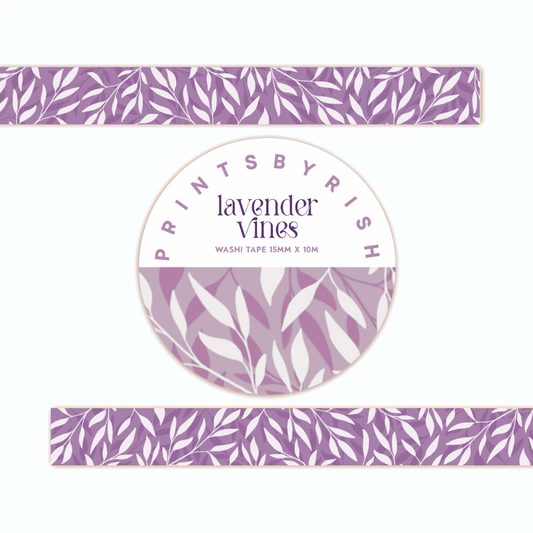 Lavender Vines Washi Tape