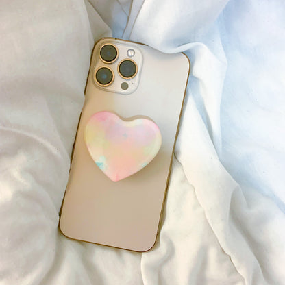 Cotton Candy Watercolor Hearts Phone Grip
